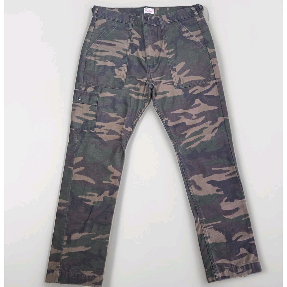 Levis Cargo Pants Mens 38x31 Brown Woodland Camo Military Fatigue
